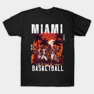 Miami heat basketball  vector graphic design T-Shirt